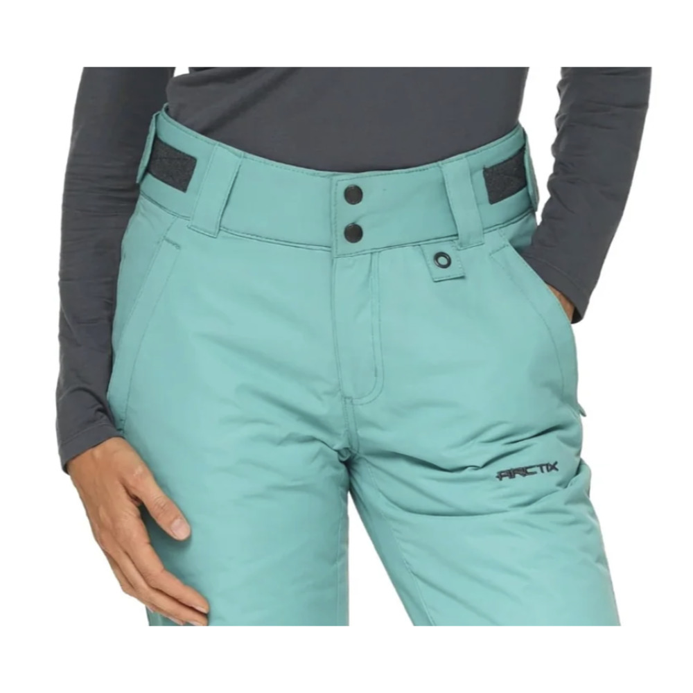 Arctix Women's Insulated Snow Pants SMALL (4-6) Long Tall 33" Inseam, Jade Green - Picture 4 of 11